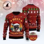Pug Best Dog Mom Ever Ugly Christmas Sweater