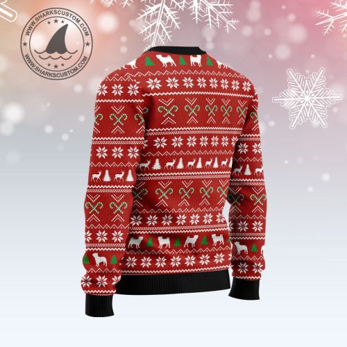 Sleeping Bulldog Christmas Ugly Christmas Sweater