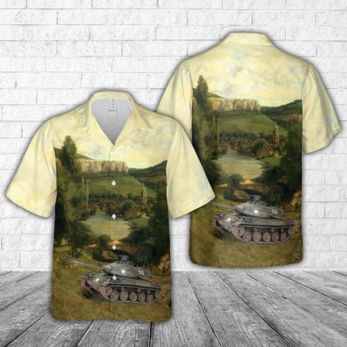 US Army M41 Walker Bulldog Vietnam war Hawaiian Shirt Gift for Men Dad Father