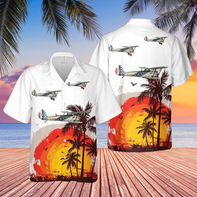 TRQD0812BC05 Royal Air Force Bristol Bulldog IIA Hawaiian Shirt