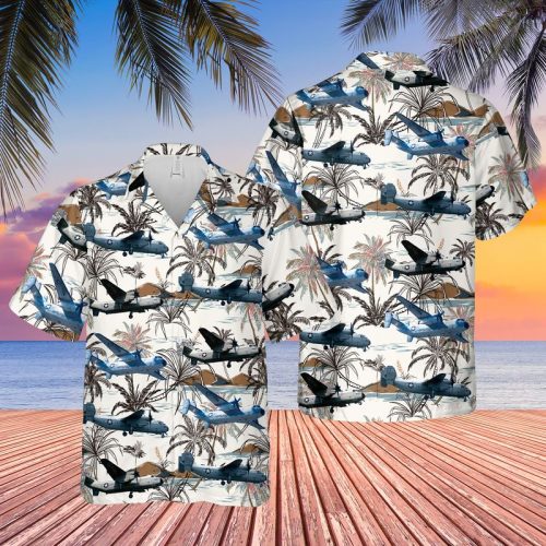 TRQD0706BC07 US Navy Grumman C-2A Greyhound VRC-50 (Foo Dogs) Hawaiian Shirt