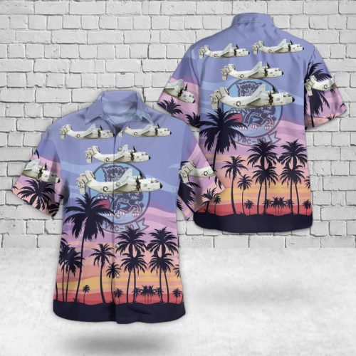 US Navy Grumman C-2A Greyhound VRC-50 (Foo Dogs) Hawaiian Shirt Gift for Dad Father Days