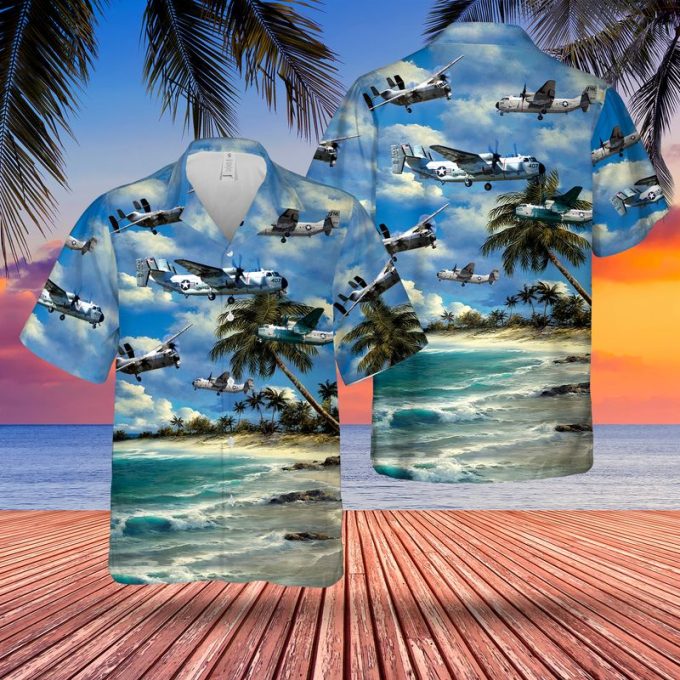 US Navy Grumman C-2A Greyhound VRC-50 (Foo Dogs) Hawaiian Shirt
