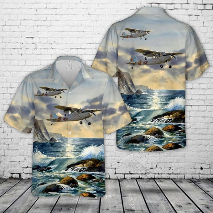 Cessna L-19 Bird Dog Hawaiian Shirt Gift for Men Dad Father