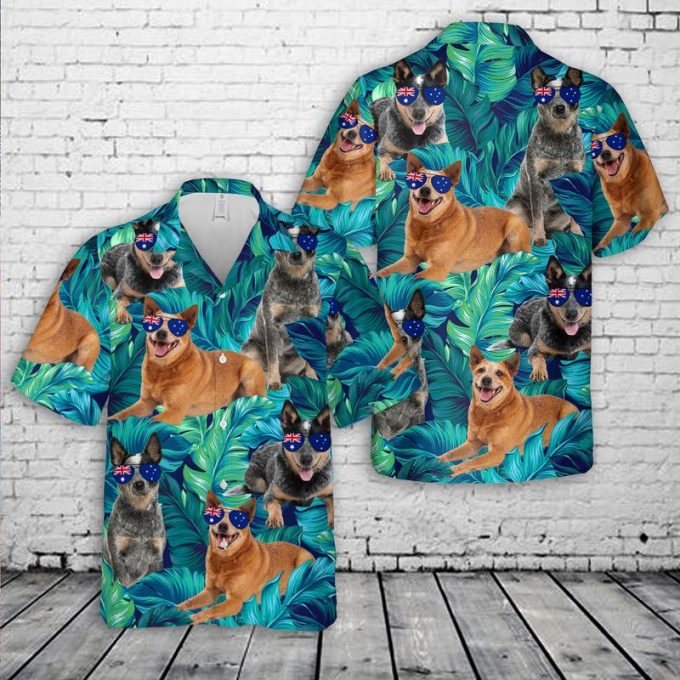 Australian Cattle Dog Heeler, Australia Day Hawaiian Shirt