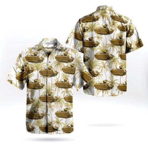 British Army Bulldog Armoured Fighting Vehicle Hawaiian Shirt T