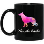 Hunde Liebe Love Dog Pastel Dog Gift Black Mug