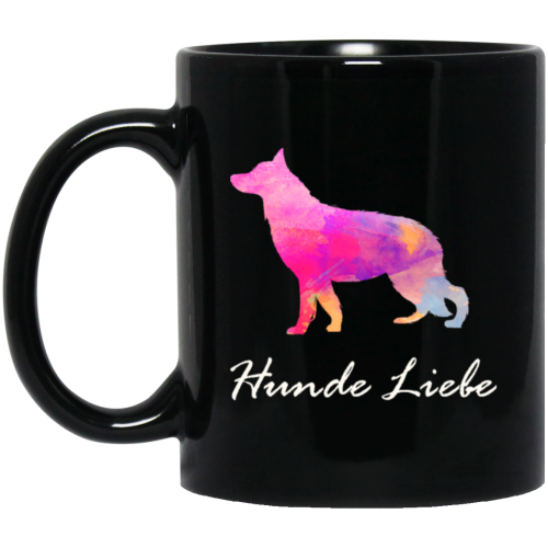 Hunde Liebe Love Dog Pastel Dog Gift Black Mug