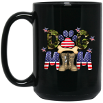 Dog Mom Gift, American Dog Mom, Love Mom Gift, Best Mom Ever Black Mug