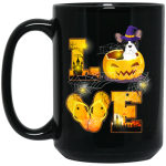Funny French Bulldog, Halloween Gift, Horror Bulldog, Cute Bulldog Gift Black Mug