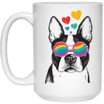 I Love Dog, Love my Dog, Best Dog Ever, LGBT Dog White Mug