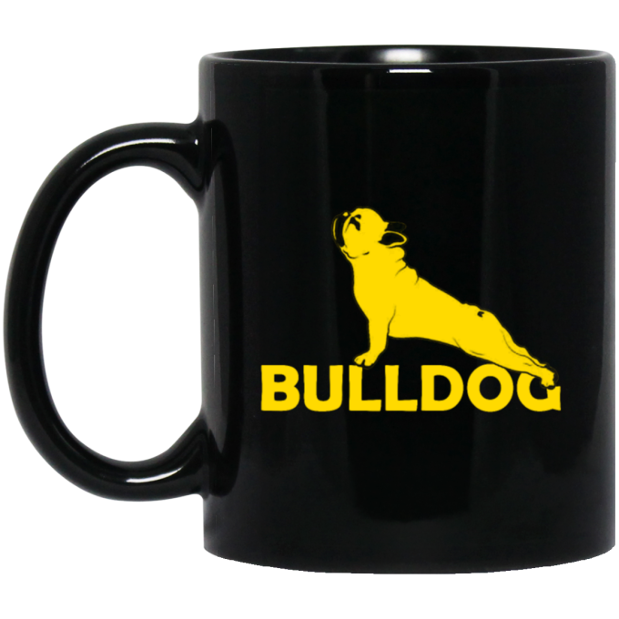 French Bulldog Do Yoga, Best Of Bulldog, Love Yoga, Best Yoga Gift Black Mug