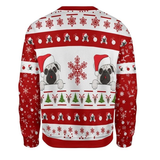 Pug Dog Ugly Christmas Sweater  Adult