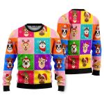 Funny Dog Face Christmas Ugly Christmas Sweater