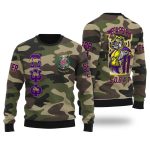 Personalized Omega Psi Phi Ugly Sweaters Camouflage Omega Thunder Bulldog Style