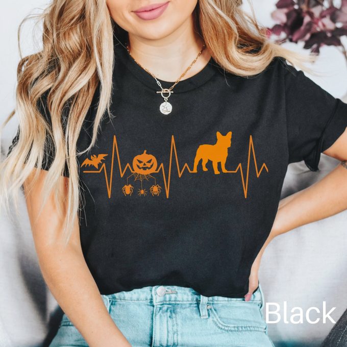 Frenchie Halloween Shirt: French Bulldog Dog Mom & Dad Trick or Treat Shirt for Spooky Season