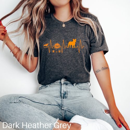 Frenchie Halloween Shirt: French Bulldog Dog Mom & Dad Trick or Treat Shirt for Spooky Season