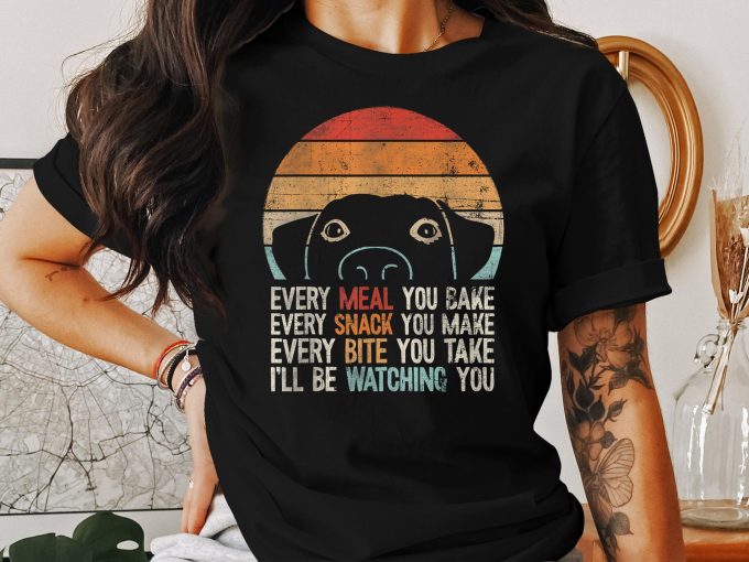 Snack Time Shirt: Funny Dog Watching & Saying T-Shirt Perfect Dog Lover Gift & Pet Lover Tee