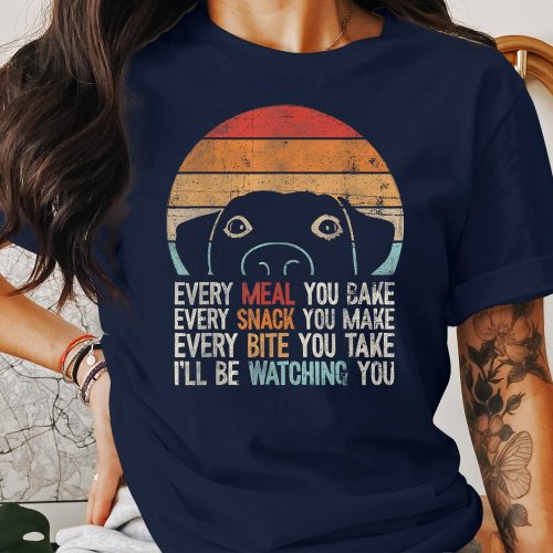 Snack Time Shirt: Funny Dog Watching & Saying T-Shirt Perfect Dog Lover Gift & Pet Lover Tee