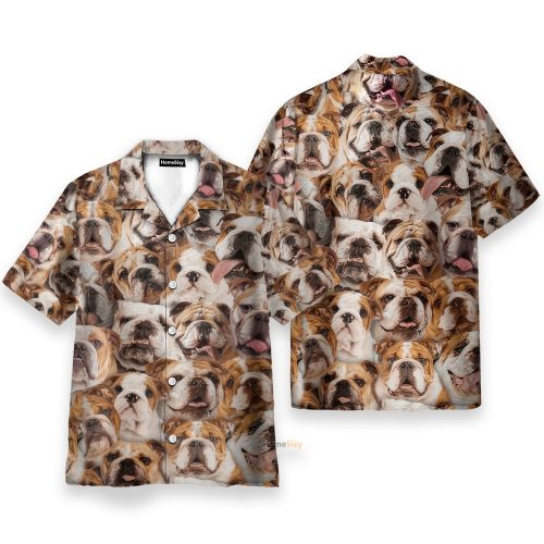 Bulldog Awesome – Gift For Pet Lover – Hawaiian Shirt
