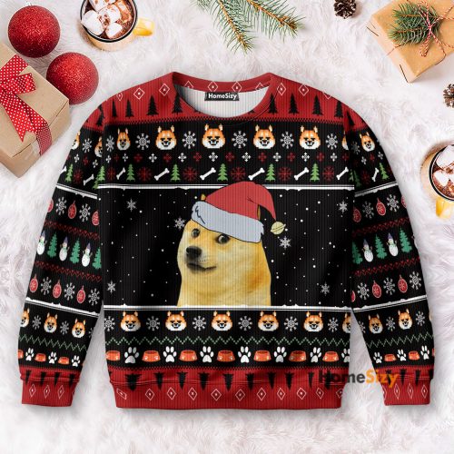 Shiba Dog – Christmas Gift For Dog Lovers – 3D Ugly Christmas Sweater QT309373