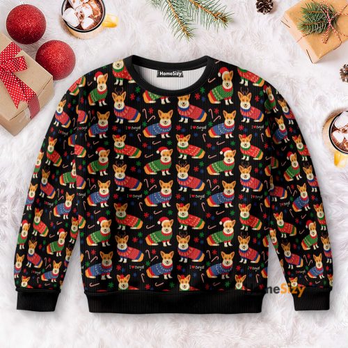 Funny Corgi Dog Lover – Christmas Gift For Pet Lovers – 3D Ugly Christmas Sweater QT309201