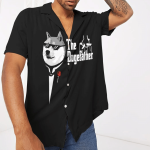 3D Funny The Dogefather Hawaiian Shirt