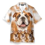 Bulldog Funny Button’s Up Shirts – Hawaiian Shirt