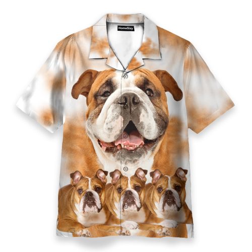 Bulldog Funny Button’s Up Shirts – Hawaiian Shirt
