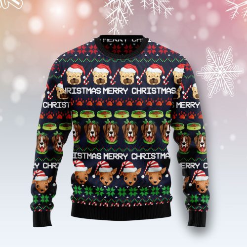 Dog Cute Ugly Christmas Sweater 3D Printed Best Gift For Xmas Adult | US5725