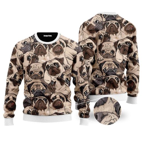 Yappy Holidays Puppy Dog Ugly Christmas Sweater 3D Printed Best Gift For Xmas UH2003