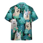 3D American Eskimo Dog Hawaiian Shirt