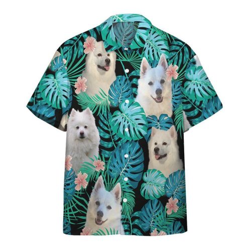 3D American Eskimo Dog Hawaiian Shirt