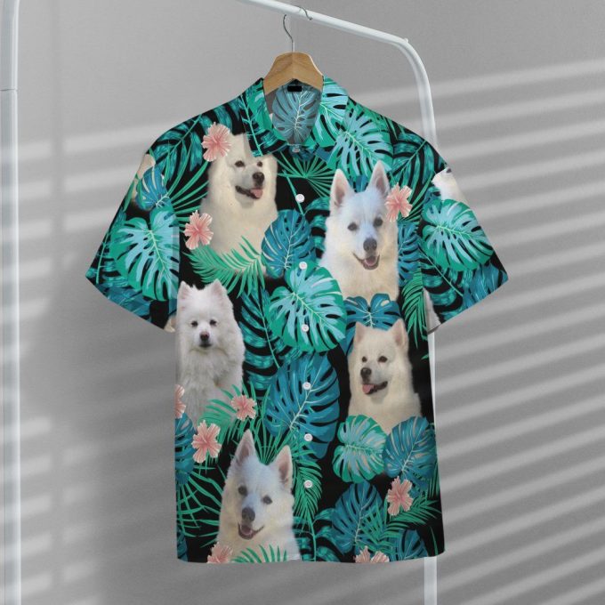 3D American Eskimo Dog Hawaiian Shirt
