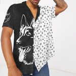 3D Foot Print Dogs Hawaiian Shirt