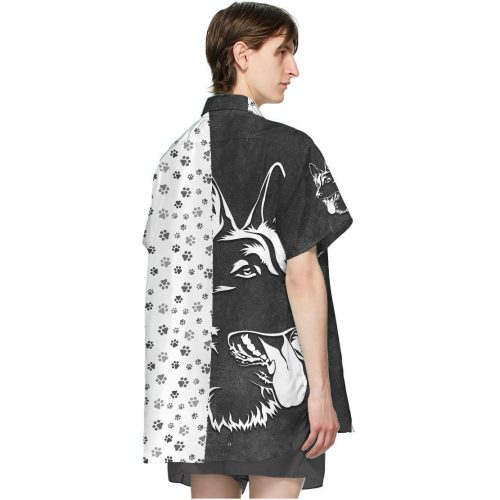 3D Foot Print Dogs Hawaiian Shirt