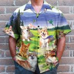 Corgi On The Valley Cute Dog – Hawaiian Shirt