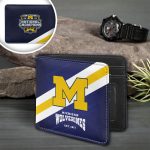 Michigan Wolverines Football 3D Printed Wallet – Gift for Men Dad Father