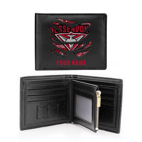 Personalized Essendon FC 2D Printed Wallet – Gift for Men Dad Father