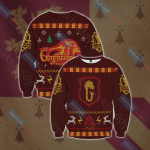 Harry Potter Brave Like A Gryffindor Winter For Unisex Ugly Christmas Sweater, All Over Print Sweatshirt