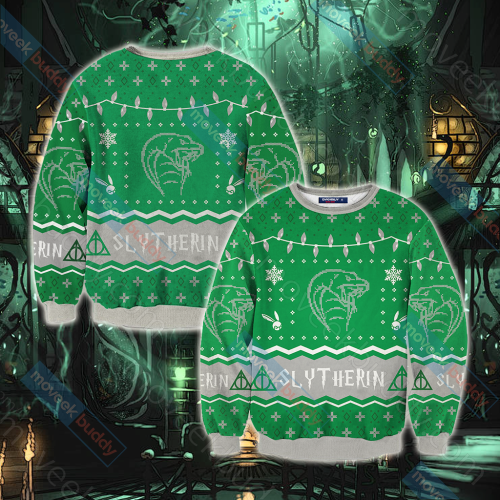 Harry Potter Slytherin House For Unisex Ugly Christmas Sweater, All Over Print Sweatshirt