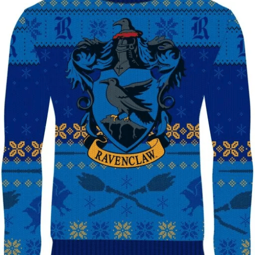 Get Festive with Harry Potter Rockin Ravenclaw Christmas Sweater - Perfect Gift and Shirt for Potterheads!