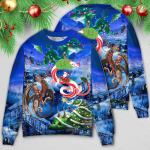Christmas Santa Riding A Dragon – Sweater – Ugly Christmas Sweaters 3D AOP Shirt