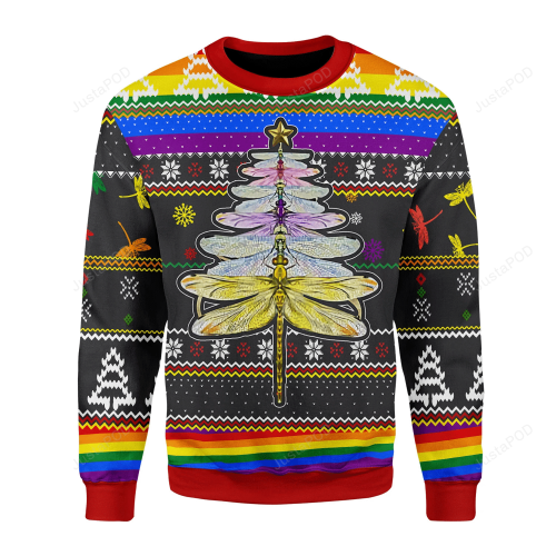 LGBT Dragon Christmas Tree Ugly Christmas Sweater