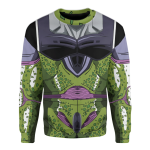 3D Anime Dragon Ball Cell Custom Cosplay Costume Pullover Ugly Sweater
