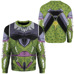 3D Anime Dragon Ball Cell Custom Cosplay Costume Pullover Ugly Sweater