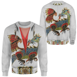 3D Elvis Presley Chinese Dragon Jumpsuit Custom Cosplay Sweatshirt – Unique Ugly Sweater