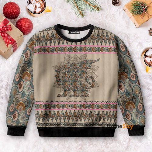 Dragon Mandala - Unique 3D Ugly Christmas Sweater for Adults - Perfect Xmas Gift QT309788