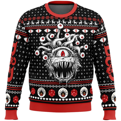 Nysekai “Beholder Dungeons and Dragons Ugly” Christmas Sweater