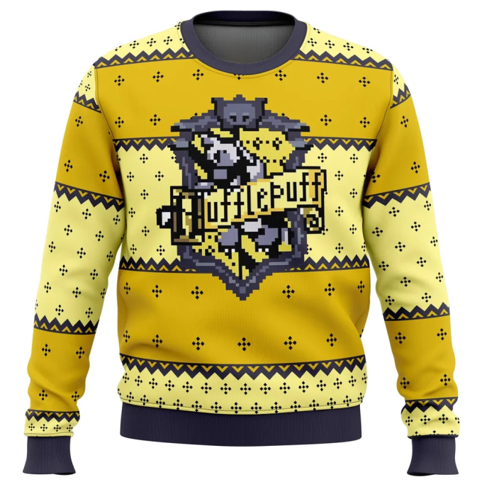 Nysekai “Harry Potter Hufflepuff Ugly” Christmas Sweater